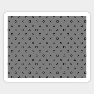 Play with Playstation Pattern (gray) Sticker